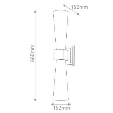 Applique Kristy Doré et opale 2x4W LED ELSTEAD LIGHTING KRISTY-2WB-DG-OPAL
