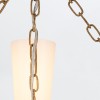 Lustre Kristy Doré et opale 3x40W ELSTEAD LIGHTING KRISTY3-DG-OPAL