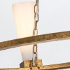 Lustre Kristy Doré et opale 4x40W ELSTEAD LIGHTING KRISTY4-DG-OPAL