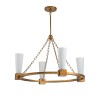 Lustre Kristy Doré et opale 4x40W ELSTEAD LIGHTING KRISTY4-DG-OPAL