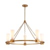 Lustre Kristy Doré et opale 5x40W ELSTEAD LIGHTING KRISTY5-DG-OPAL