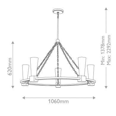 Lustre Kristy Doré et opale 5x40W ELSTEAD LIGHTING KRISTY5-DG-OPAL