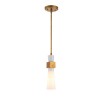 Suspension Kristy Doré et opale 40W ELSTEAD LIGHTING KRISTY-MP-DG-OPAL