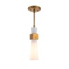 Suspension Kristy Doré et opale 40W ELSTEAD LIGHTING KRISTY-MP-DG-OPAL