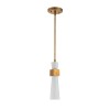 Suspension Kristy Doré et opale 40W ELSTEAD LIGHTING KRISTY-MP-DG-OPAL