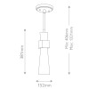 Suspension Kristy Doré et opale 40W ELSTEAD LIGHTING KRISTY-MP-DG-OPAL