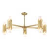Suspension Marvele Laiton et opale 10x40W ELSTEAD LIGHTING MARVELE10-AB-OPAL