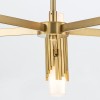 Suspension Marvele Laiton et opale 10x40W ELSTEAD LIGHTING MARVELE10-AB-OPAL