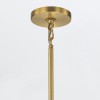 Suspension Marvele Laiton et opale 10x40W ELSTEAD LIGHTING MARVELE10-AB-OPAL