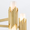 Suspension Marvele Laiton et opale 10x40W ELSTEAD LIGHTING MARVELE10-AB-OPAL