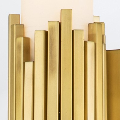 Applique Marvele Laiton et opale 2x4W LED ELSTEAD LIGHTING MARVELE-2WB-AB-OPAL