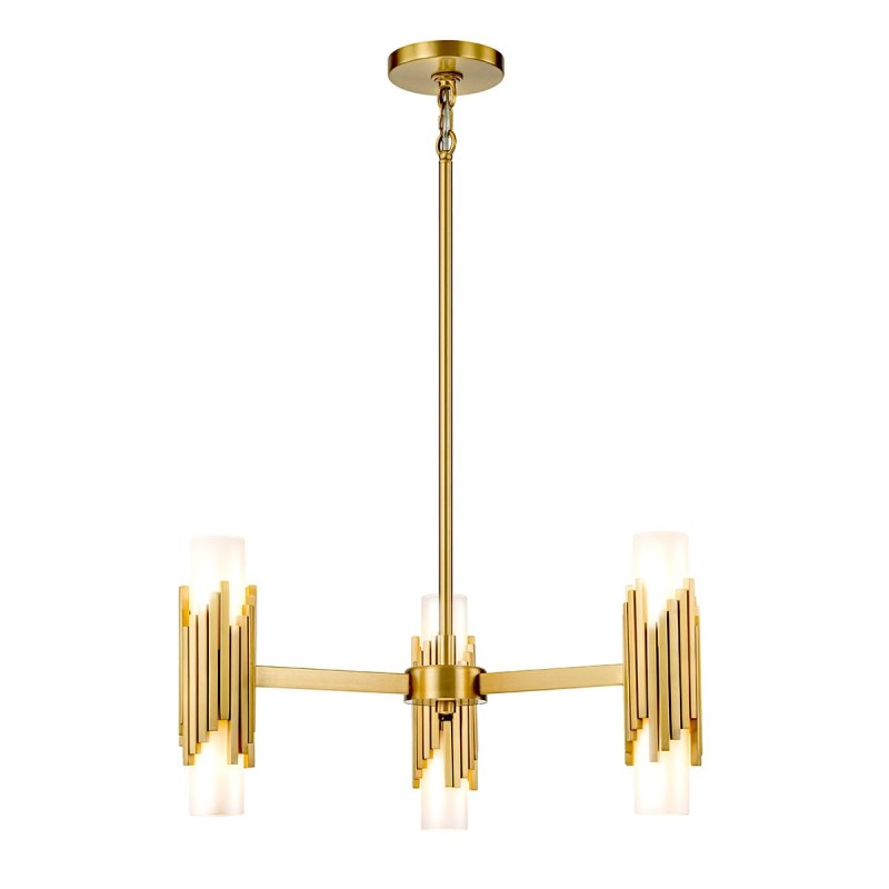 Suspension Marvele Laiton et opale 6x40W ELS_MARVELE6-AB-OPAL MARVELE6-AB-OPAL Suspension Marvele Laiton et opale 6x40W ELSTEAD LIGHTING MARVELE6-AB-OPAL