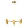 Suspension Marvele Laiton et opale 6x40W ELSTEAD LIGHTING MARVELE6-AB-OPAL