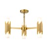 Suspension Marvele Laiton et opale 6x40W ELSTEAD LIGHTING MARVELE6-AB-OPAL