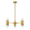 Suspension Marvele Laiton et opale 6x40W ELSTEAD LIGHTING MARVELE6-AB-OPAL
