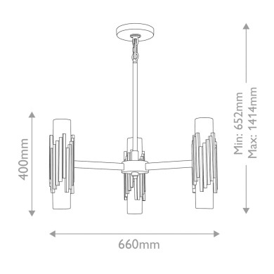 Suspension Marvele Laiton et opale 6x40W ELSTEAD LIGHTING MARVELE6-AB-OPAL