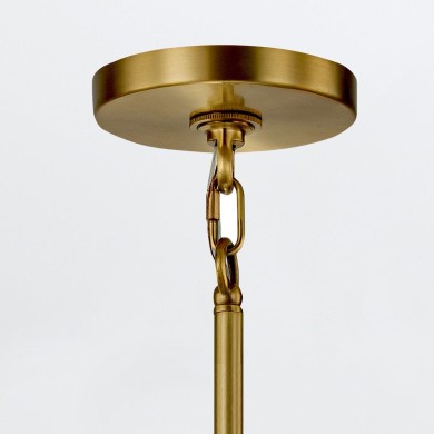 Suspension Marvele Laiton et opale 8x40W ELSTEAD LIGHTING MARVELE8-AB-OPAL