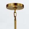 Suspension Marvele Laiton et opale 8x40W ELSTEAD LIGHTING MARVELE8-AB-OPAL