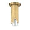 Plafonnier Marvele Laiton et opale 40W ELSTEAD LIGHTING MARVELE-MP-AB-OPAL