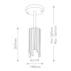 Plafonnier Marvele Laiton et opale 40W ELSTEAD LIGHTING MARVELE-MP-AB-OPAL