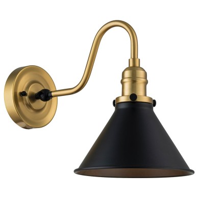 Applique Provence Laiton et noir 60W ELSTEAD LIGHTING PV1-AB-MB