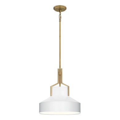 Suspension Brecken Laiton et opale 2x60W ELS_QZ-BRECKEN-2P-AB-OPAL QZ-BRECKEN-2P-AB-OPAL Suspension Brecken Laiton et opale 2x60W ELSTEAD LIGHTING QZ-BRECKEN-2P-AB-OPAL