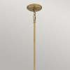 Suspension Brecken Laiton et opale 2x60W ELSTEAD LIGHTING QZ-BRECKEN-2P-AB-OPAL