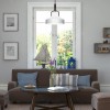Suspension Brecken Bronze et opale 2x60W albâtre ELSTEAD LIGHTING QZ-BRECKEN-2P-OZ-OPAL