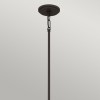 Suspension Brecken Bronze et opale 2x60W albâtre ELSTEAD LIGHTING QZ-BRECKEN-2P-OZ-OPAL