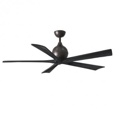 Ventilateur Plafond télécommandable Irene 152cm Bronze Noir ATLAS FAN IR5-TB-BK-60