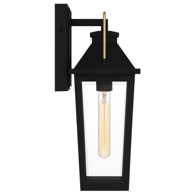 Applique Buckley Noir, laiton et transparent 40W ELSTEAD LIGHTING QZ-BUCKLEY-M-MBK