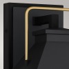 Applique Buckley Noir, laiton et transparent 40W ELSTEAD LIGHTING QZ-BUCKLEY-M-MBK