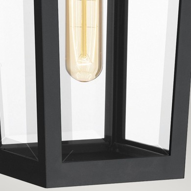 Applique Buckley Noir, laiton et transparent 40W ELSTEAD LIGHTING QZ-BUCKLEY-M-MBK