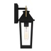 Applique Buckley Noir, laiton et transparent 40W petit ELSTEAD LIGHTING QZ-BUCKLEY-S-MBK