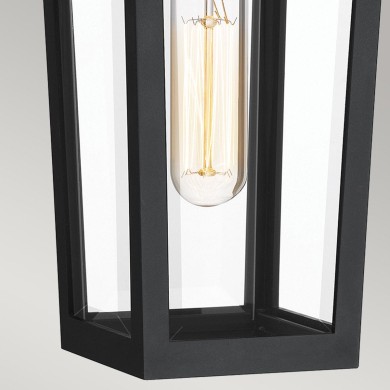 Applique Buckley Noir, laiton et transparent 40W petit ELSTEAD LIGHTING QZ-BUCKLEY-S-MBK