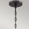 Suspension Casablanca Bronze et marron 3x60W ELSTEAD LIGHTING QZ-CASABLANCA-3P-PBZ