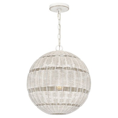 Suspension Lindendale Blanc 60W ELS_QZ-LINDENDALE-P-AWH QZ-LINDENDALE-P-AWH Suspension Lindendale Blanc 60W ELSTEAD LIGHTING QZ-LINDENDALE-P-AWH