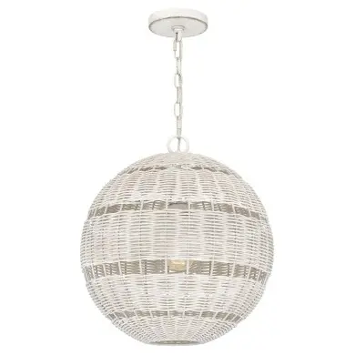 Suspension Lindendale Blanc 60W ELSTEAD LIGHTING QZ-LINDENDALE-P-AWH