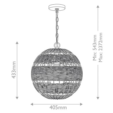 Suspension Lindendale Blanc 60W ELSTEAD LIGHTING QZ-LINDENDALE-P-AWH