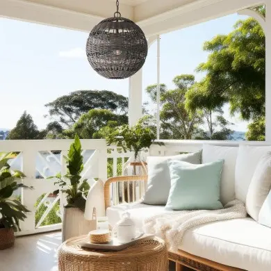 Suspension Lindendale Bronze 60W ELSTEAD LIGHTING QZ-LINDENDALE-P-WT