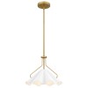 Suspension Mejia Laiton et blanc 60W ELSTEAD LIGHTING QZ-MEJIA-1P-S-AB
