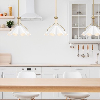 Suspension Mejia Laiton et blanc 60W ELSTEAD LIGHTING QZ-MEJIA-1P-S-AB