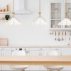 Suspension Mejia Laiton et blanc 60W ELSTEAD LIGHTING QZ-MEJIA-1P-S-AB