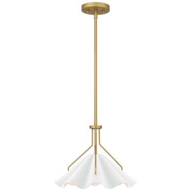 Suspension Mejia Laiton et blanc 60W ELSTEAD LIGHTING QZ-MEJIA-1P-S-AB