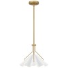Suspension Mejia Laiton et blanc 60W ELSTEAD LIGHTING QZ-MEJIA-1P-S-AB