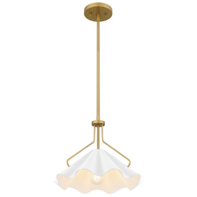 Suspension Mejia Laiton et blanc 60W ELSTEAD LIGHTING QZ-MEJIA-1P-S-AB