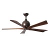 Ventilateur de plafond Irene-5 132cm Bronze Noyer ATLAS FAN IR5-TB-WA-52