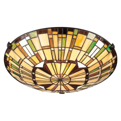Plafonnier Reed Bronze 2x60W ELSTEAD LIGHTING QZ-REED-F-VB