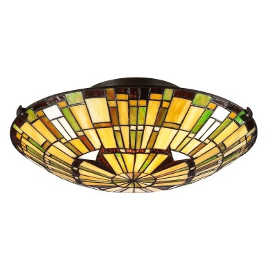 Plafonnier Reed Bronze 2x60W ELSTEAD LIGHTING QZ-REED-F-VB