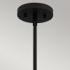 Suspension Royer Noir et transparent 60W ELSTEAD LIGHTING QZ-ROYER-1P-MBK